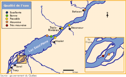 La qualit de l'eau du secteur central du fleuve Saint-Laurent 1999-2000