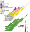 Cliquez pour agrandir  - Gologie - Relief et hydrographie