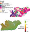 Cliquez pour agrandir - Gologie - Relief et hydrographie