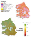 Cliquez pour agrandir - Gologie - Relief et hydrographie 