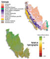 Cliquez pour agrandir - Gologie - Relief et hydrographie 