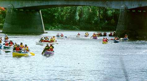 Descente en canot sur la rivière Saint-François