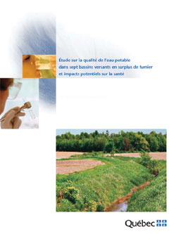 tude de la qualit de l'eau potable dans sept bassins versants en surplus de fumier et impacts potentiels sur la sant