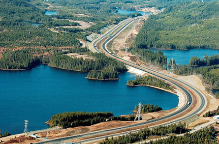 Autoroute  quatre voies