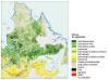 Cliquez pour agrandir - Figure 11 : La végétation du Québec : couvert actuel