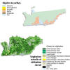 Cliquez pour agrandir - Dpts de surface - Vgtation actuelle et utilisation du sol