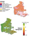 Cliquez pour agrandir - Gologie - Relief et hydrographie 