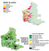 Cliquez pour agrandir - Dpts de surface - Vgtation actuelle et utilisation du sol