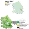 Cliquez pour agrandir - Dpts de surface - Vgtation actuelle et utilisation du sol