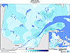 Neige au sol (cm) Valeurs observées