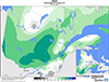 Neige (%) Pourcentage de la normale