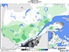 Neige au sol (%) Pourcentage de la normale