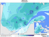 Neige au sol (cm) Valeurs observées