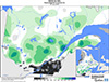 Neige au sol (%) Pourcentage de la normale