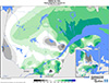 Neige au sol (%) Pourcentage de la normale