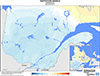 Température minimale (°C) - Anomalie