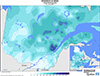 Neige au sol (cm) Valeurs observées