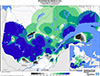 Neige au sol (%) Pourcentage de la normale