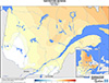 Température moyenne (°C) - Anomalie