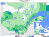 Neige au sol (%) Pourcentage de la normale