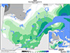 Neige (%) Pourcentage de la normale