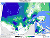 Neige au sol (%) Pourcentage de la normale