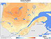 Température minimale (°C) - Anomalie