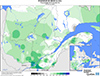 Neige au sol (%) Pourcentage de la normale