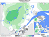 Neige au sol (%) Pourcentage de la normale