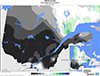 Neige au sol (%) Pourcentage de la normale