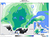 Neige au sol (%) Pourcentage de la normale