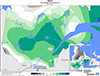 Neige (%) Pourcentage de la normale