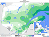 Pluie (%) Pourcentage de la normale