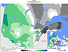 Pluie (%) Pourcentage de la normale