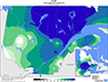 Pluie (%) Pourcentage de la normale