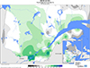 Neige au sol (%) Pourcentage de la normale