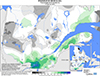 Neige au sol (%) Pourcentage de la normale