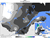 Neige (%) Pourcentage de la normale