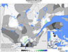 Neige au sol (%) Pourcentage de la normale