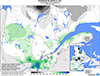 Neige au sol (%) Pourcentage de la normale
