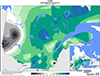 Pluie (%) Pourcentage de la normale