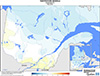 Température minimale (°C) - Anomalie