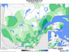 Neige au sol (%) Pourcentage de la normale