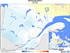 Température minimale (°C) - Anomalie