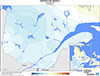 Température minimale (°C) - Anomalie
