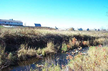 Fermes prs de la rivire Boyer
