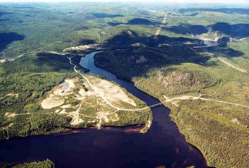 Vue sur le rservoir Manic 2 - Photo Hydro-Qubec