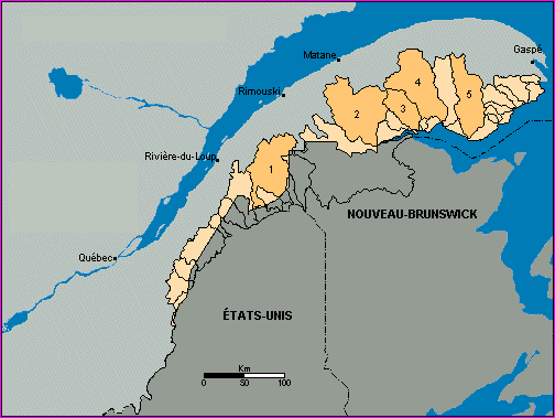 Région hydrographique de la baie des Chaleurs et de Percé (01)
