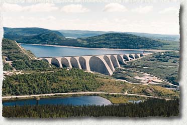 Photo : Barrage Daniel Johnson, Hydro-Qubec