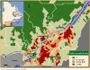 Cliquez pour agrandir - Densit animale au Qubec, 2000